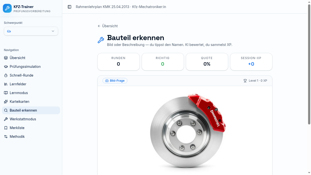 Bauteil erkennen
